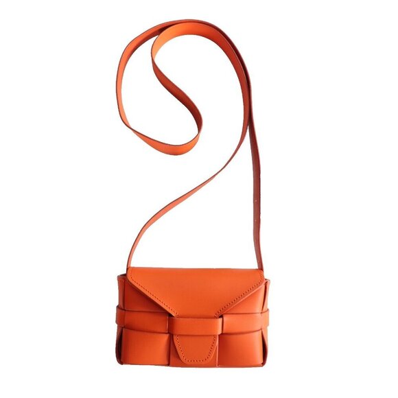 Manuel-Dreesmann Women’s Small Orange Saka Woven Leather Bag Crossbody $676 USD - Picture 10 of 10